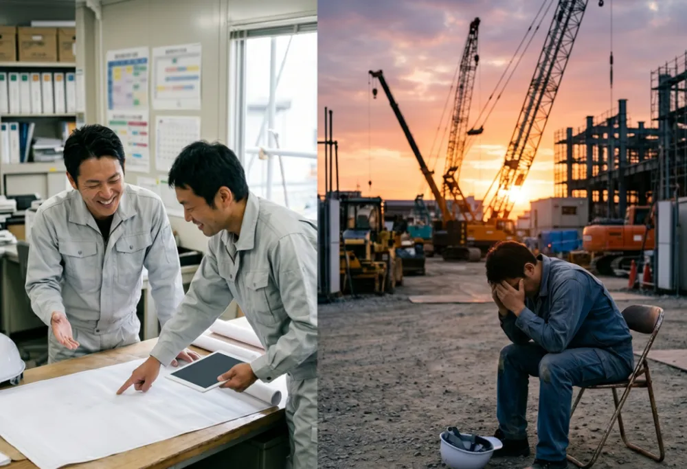 建築業界の転職で成功する人と失敗する人の5つの違い