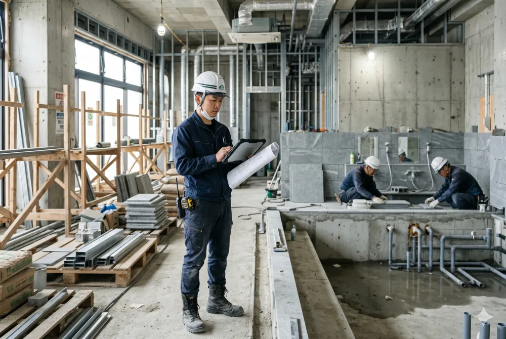 サウナ・温浴施設中心の施工管理 兼 営業