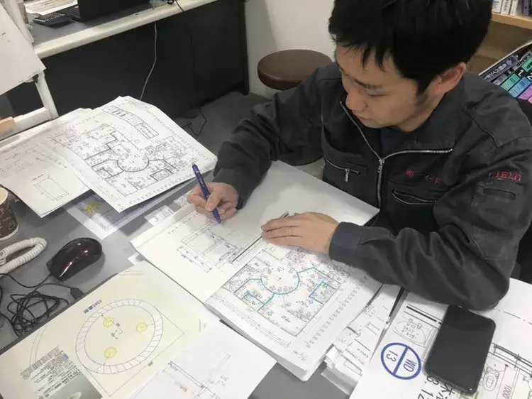 建築内装の家具・什器・建具の製作管理